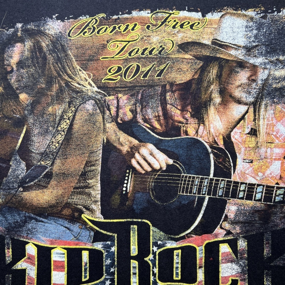 Kid Rock Sheryl Crow TShirt Born Free 2011 Tour Black Small - Picture 3 of 6